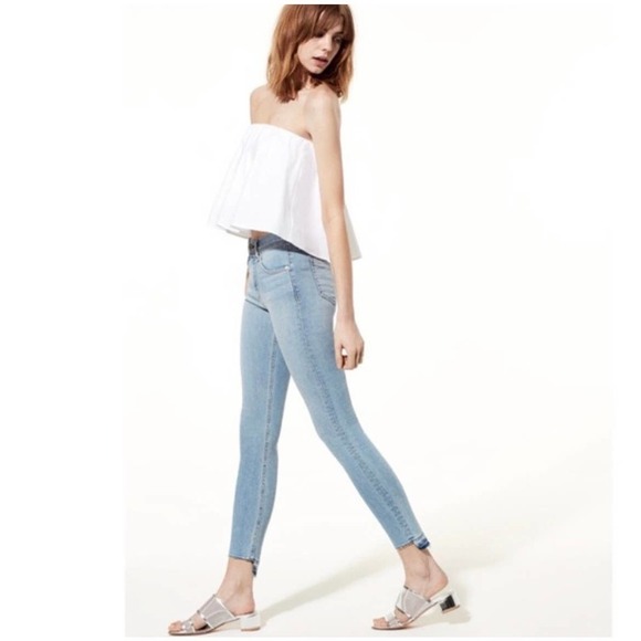 Rag & Bone Capri Wiley step hem skinny jeans size 26 - Picture 3 of 11